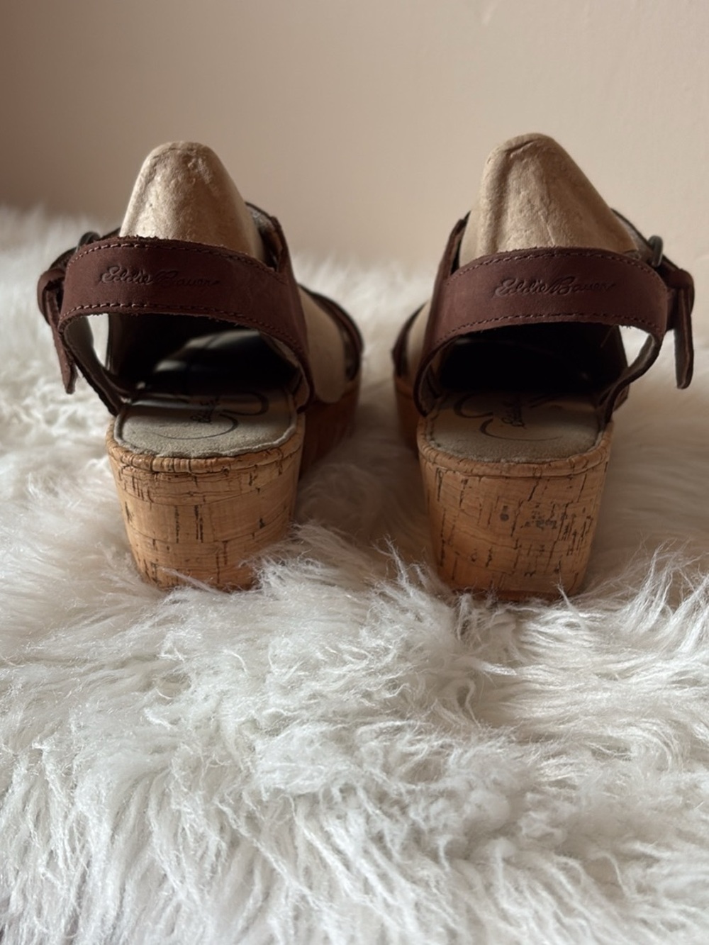 Eddie Bauer Dark Brown Triple-Strap Slingback Sandals - Picture 3 of 9